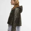 Anorak ciré à imprimé léopard Barbour x GANNI