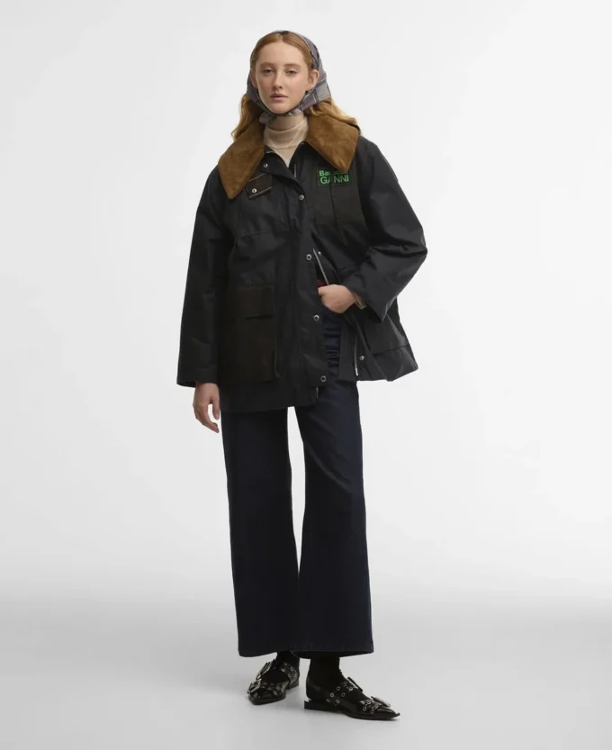 Barbour x GANNI Duffle-coat ciré Barbour x GANNI Duffle-coat ciré