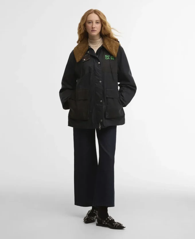 Barbour x GANNI Duffle-coat ciré Barbour x GANNI Duffle-coat ciré