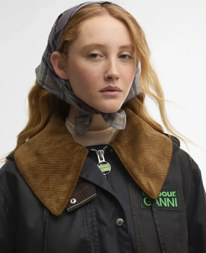 Barbour x GANNI Duffle-coat ciré Barbour x GANNI Duffle-coat ciré