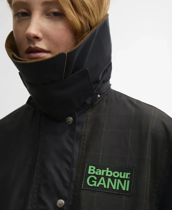 Barbour x GANNI Duffle-coat ciré Barbour x GANNI Duffle-coat ciré