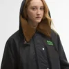 Barbour x GANNI Duffle-coat ciré Barbour x GANNI Duffle-coat ciré