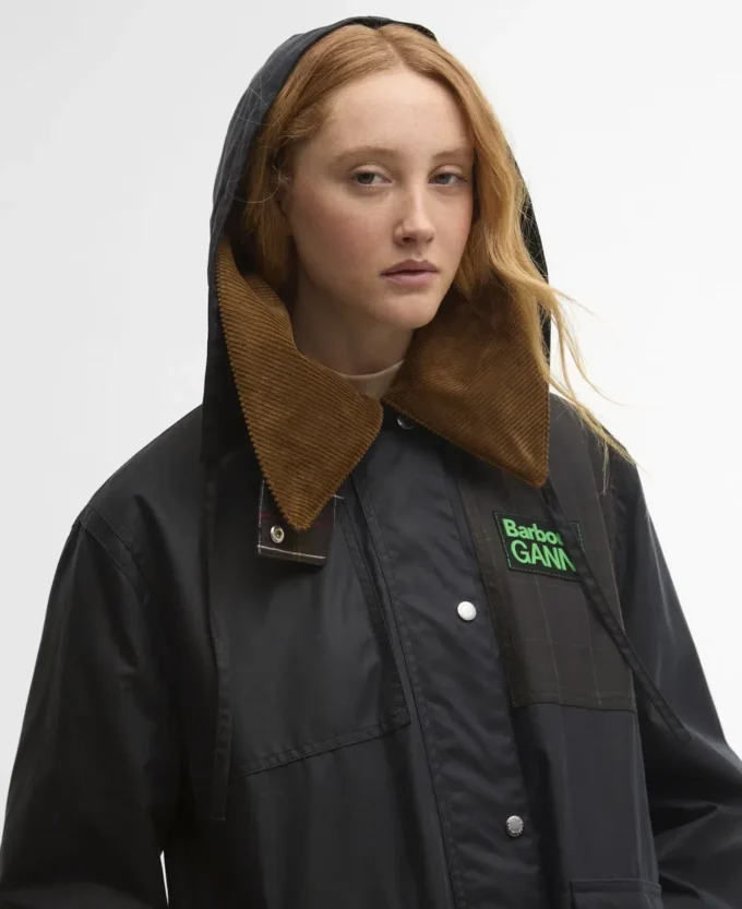 Barbour x GANNI Duffle-coat ciré Barbour x GANNI Duffle-coat ciré