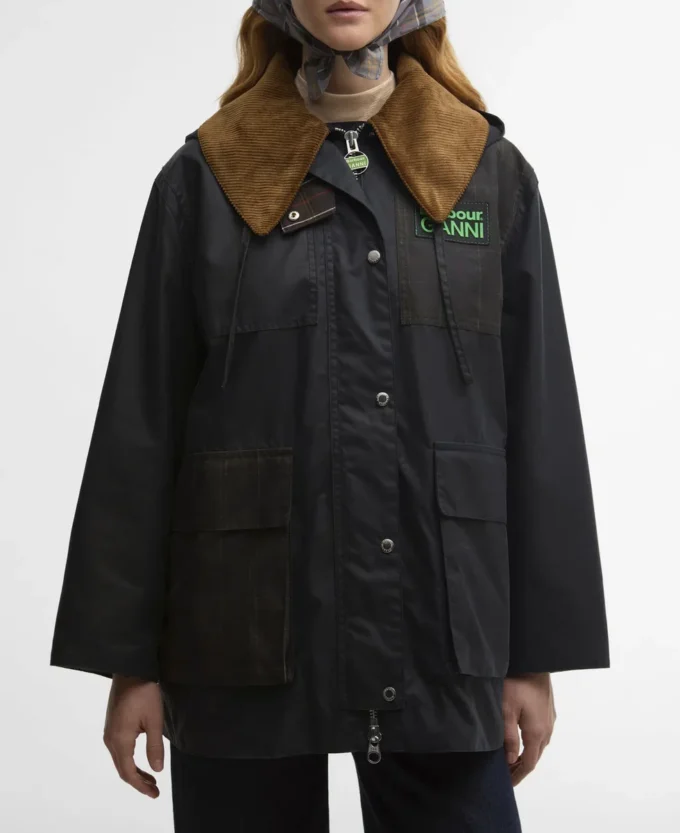 Barbour x GANNI Duffle-coat ciré Barbour x GANNI Duffle-coat ciré