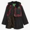 Barbour x GANNI Veste cirée à basque en tartan
