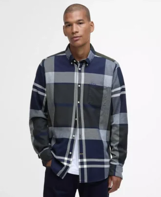 Chemise ajustée à manches longues Dunoon
