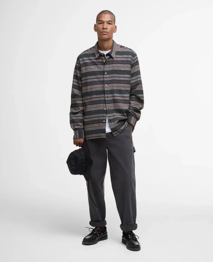 Chemise décontractée à rayures Bowscale Chemise décontractée à rayures Bowscale