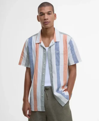 Chemise à manches courtes rayée Clearwell