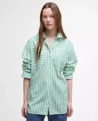 Chemise à manches longues décontractée à rayures Nicola