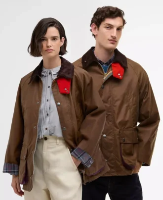 Paul Smith adore Barbour Veste oversize Bedale cirée