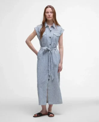 Robe midi rayée Abby