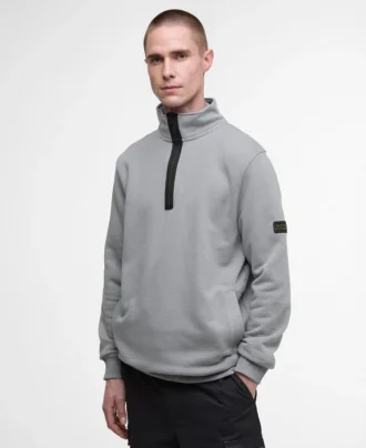 Sweat-shirt Outline à demi-zip