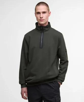Sweat-shirt Outline à demi-zip
