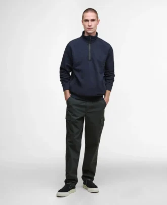 Sweat-shirt Outline à demi-zip