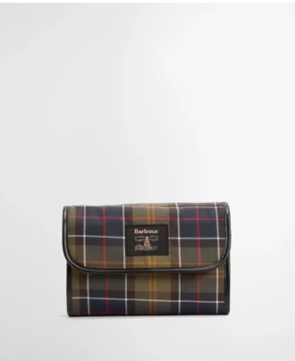 Trousse de toilette suspendue en tartan