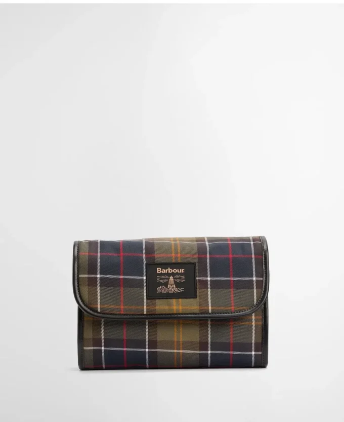 Trousse de toilette suspendue en tartan Trousse de toilette suspendue en tartan