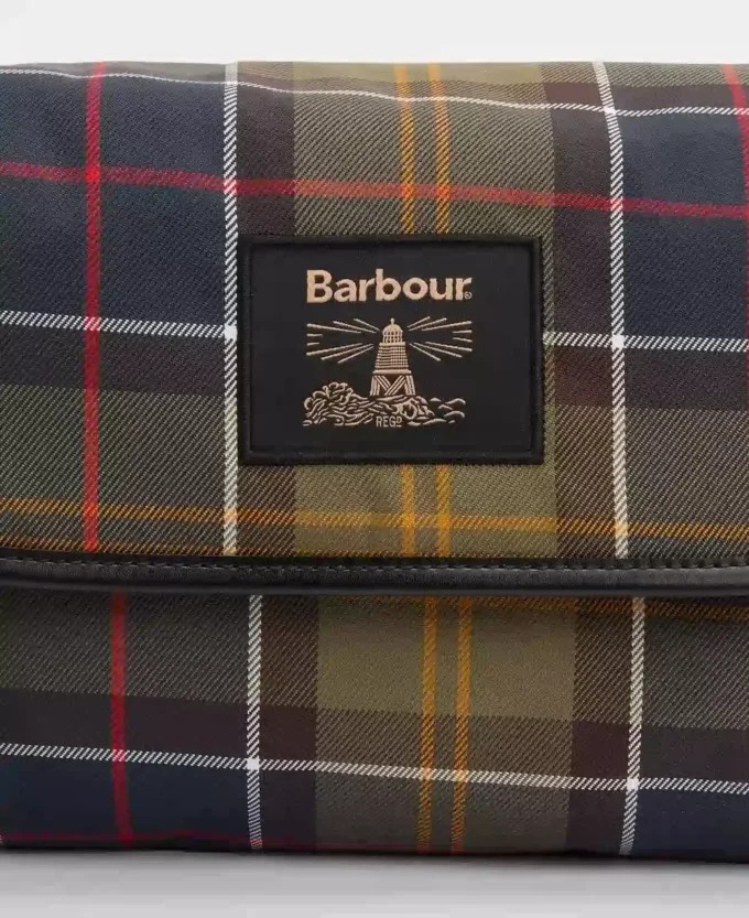 Trousse de toilette suspendue en tartan Trousse de toilette suspendue en tartan