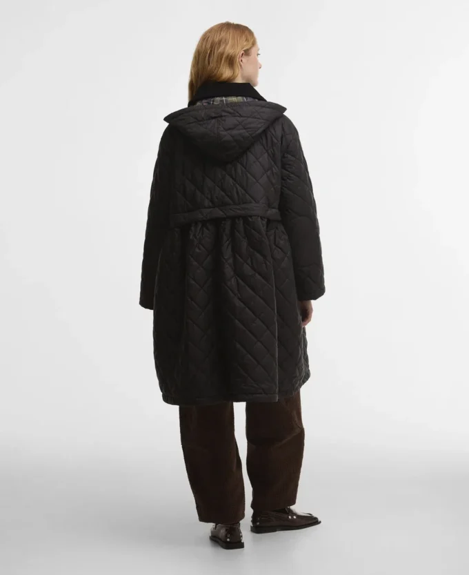 Veste matelassée longue à basque Barbour x GANNI Veste matelassée longue à basque Barbour x GANNI