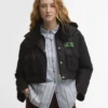 Veste matelassée longue à basque Barbour x GANNI Veste matelassée longue à basque Barbour x GANNI