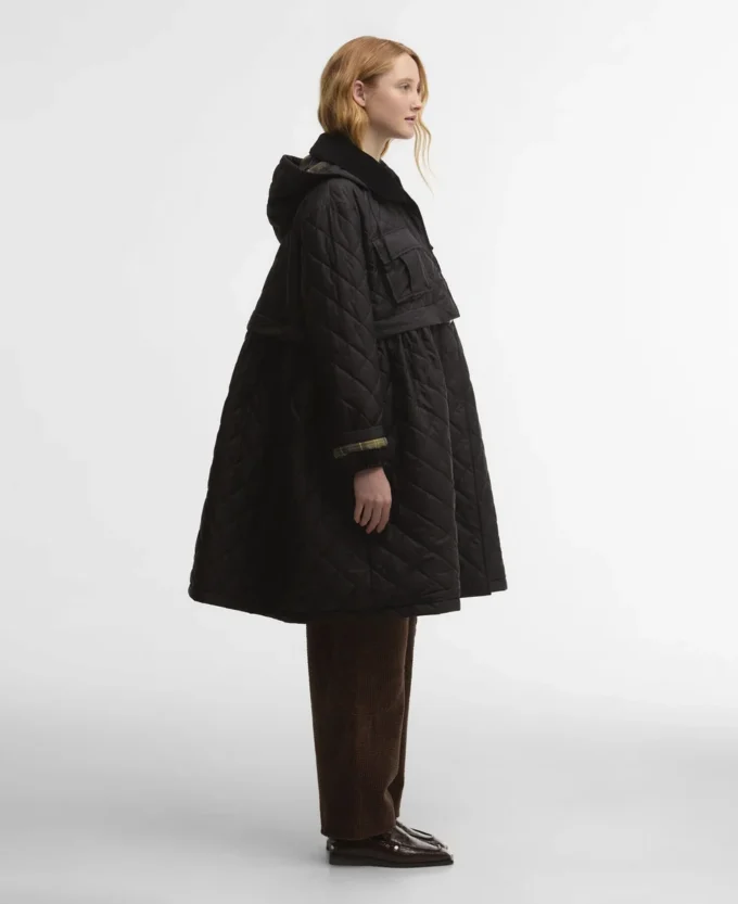 Veste matelassée longue à basque Barbour x GANNI Veste matelassée longue à basque Barbour x GANNI