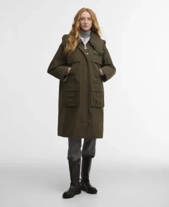 Veste parka imperméable Barbour x GANNI