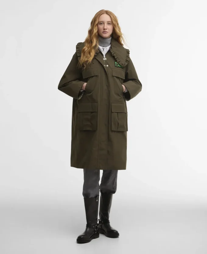 Veste parka imperméable Barbour x GANNI Veste parka imperméable Barbour x GANNI