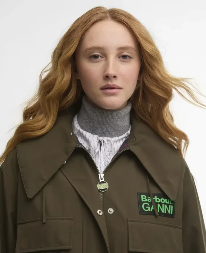 Veste parka imperméable Barbour x GANNI Veste parka imperméable Barbour x GANNI
