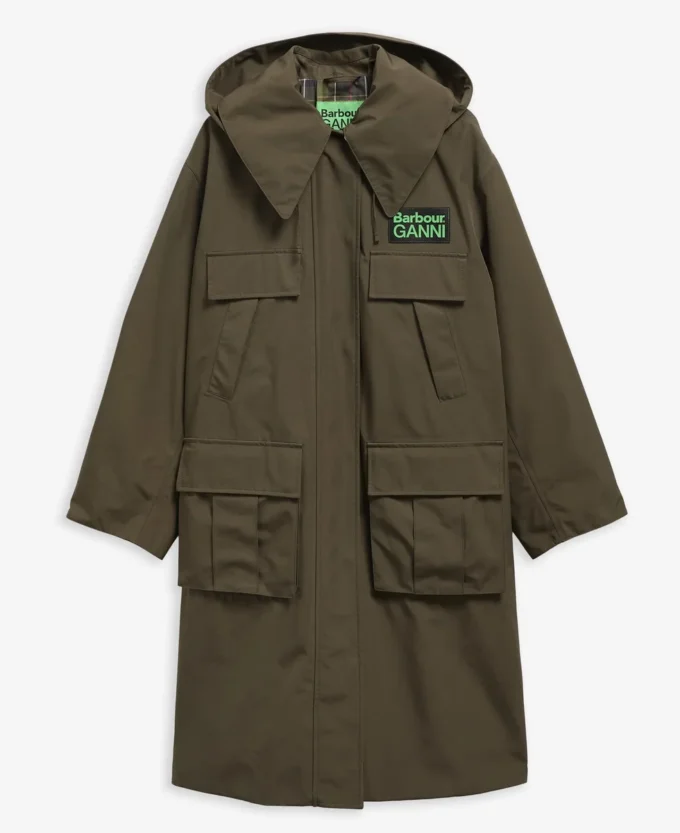 Veste parka imperméable Barbour x GANNI Veste parka imperméable Barbour x GANNI
